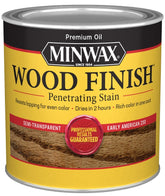 Minwax Wood Finish 223004444 Wood Stain, Early American, Liquid, 0.5 pt, Can